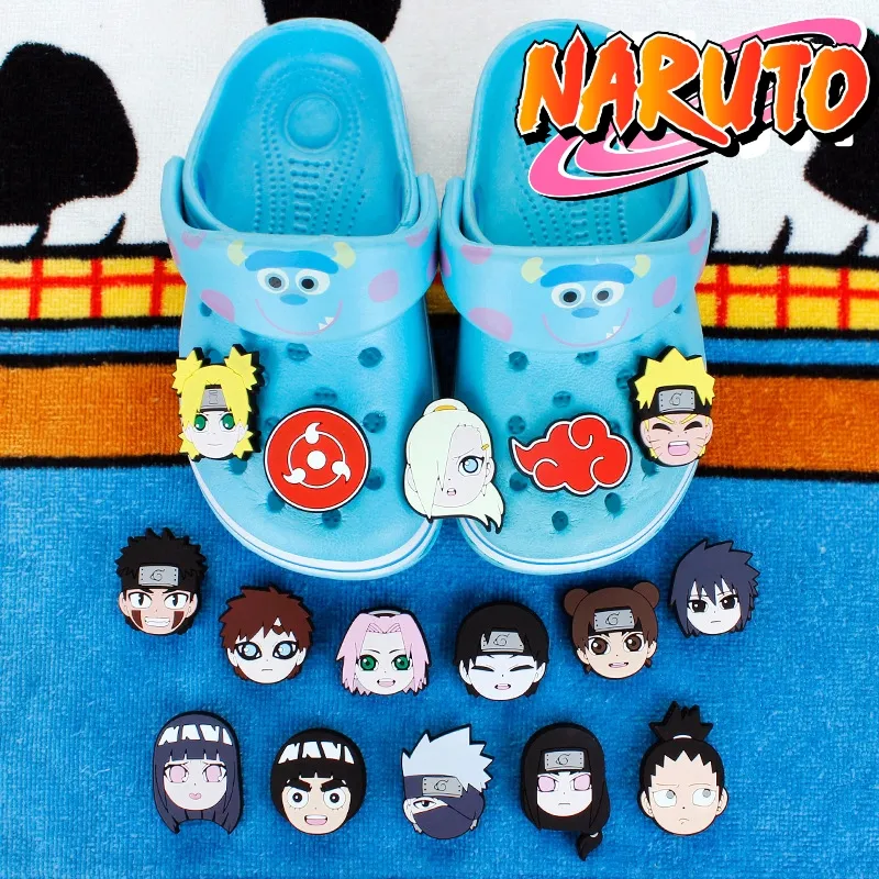 Anime Crocs Trinkets Pcs Anime Crocs Charms Naruto Decoration Cute