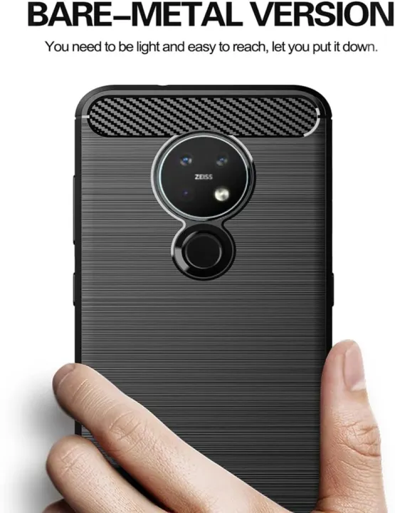 Nokia%207.2%20Carbon%20Fiber%20Camera%20Protection%20Black%20Color%20Soft%20Mobile%20Back%20Cover%20%20For%20Nokia%207.2%20-%20Image%2010