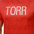 TORR RED 92%POLYESTER ACTIVEWEAR MEN'S S.S T-SHIRT. 