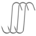 10Pcs Stainless Steel S Hooks with Sharp Tip Butcher Meat Hook Tool for Hot and Cold Smoking Sausage Grill Duck Hanging Hooks. 