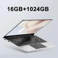 14.1 Ultra Slim Laptop 16GB RAM 2TB SSD Intel N3700 Notebook Gamer 1920*1080 Display Office Study Computer PC Windows 11 Pro. 