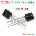 10Pcs- 9013 2SC9013 2SC-9013 C9013 NPN 20V 500mA Transistor TO-92 Package Transistor NPN Small Signal Transistor 3 Pin Leads For Audio Amplifiers.