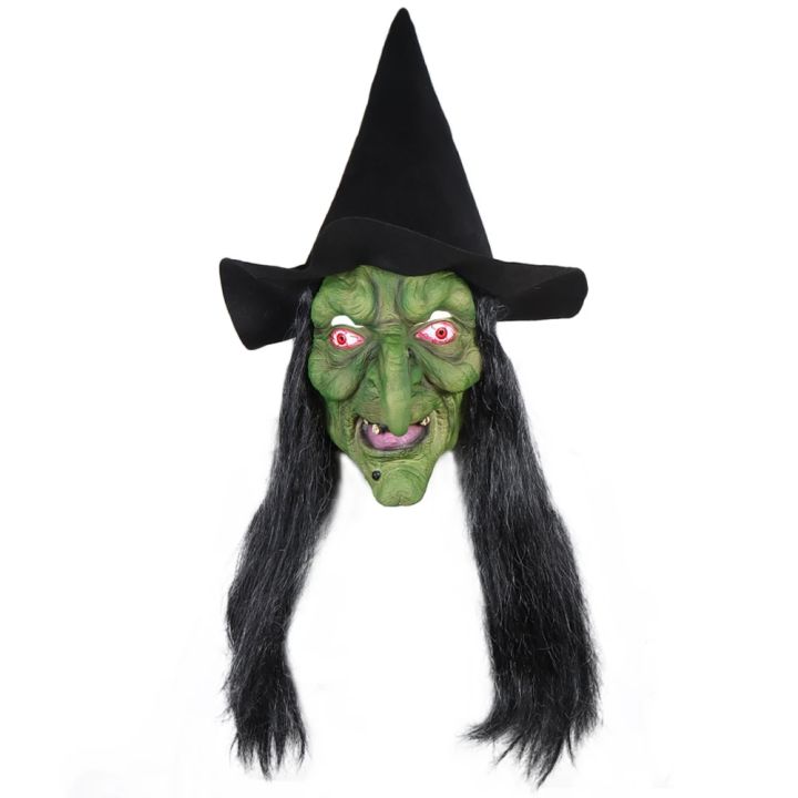 Halloween%20Horror%20Old%20Witch%20Mask%20with%20Hat%20Cosplay%20Scary%20Clown%20Hag%20Latex%20Masks%20Green%20Face%20Big%20Nose%20Old%20Women%20Costume%20Party%20Props%20-%20Image%207