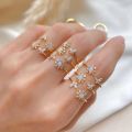 1Pcs Korean Fashion Sun Flower Rings Butterfly Female New. 