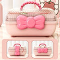 Multi-layer Hairpin Organizer Cute Girl Jewelry Case Head Rope Headband Display Rack Children's Hair Accessories Storage Box.