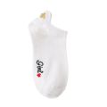 Spring-Summer New Type Women's Cartoon Bee Boat Socks Cotton Socks Women's Embroidery Cartoon Socks.