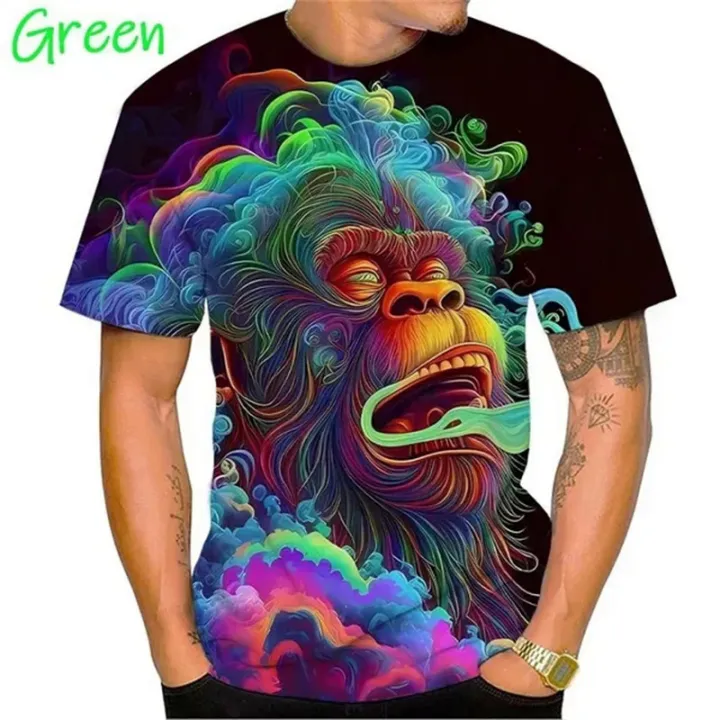 New%20Colorful%20Animal%203D%20Printing%20T-shirt%20Tiger%20Panda%20Dinosaur%20And%20Many%20Other%20Ai%20Animal%20Fashion%20Unisex%20Hip-hop%20Short-sleeve%20Tshirt%20-%20Image%203
