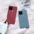 Tokifu For Google Pixel 5 Back Cover Matte Simple Solid Color Soft Silicone TPU Case.