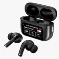 Airpods A9 Pro Touch Screen Display with ANC ENC TWS Earbuds - Black.