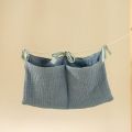 Cotton Newborn Crib Organizer Toy Baby Bed Hanging Storage Bags Diaper Pocket for Crib Bedding Set Accessories Nappy Store Bags. 