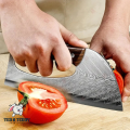 Kitchen Household Slicing 50Cr15MoV Steel Wood Handle 24cm. 