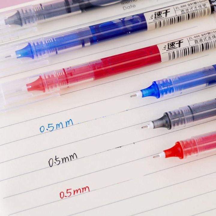 12Pcs/set%20Kawaii%20Straight%20Liquid%20Liquid%20Rollerball%20Gel%20Pen%20Black/Red/blue%20Ink%20Large%20Capacity%20Liquid%20Quick%20Drying%20Ballpoint%20Pen%200.5mm%20Stationery%20Quick%20Drying%20Roller%20Ball%20Pens%20Graffiti%20-%20Image%207