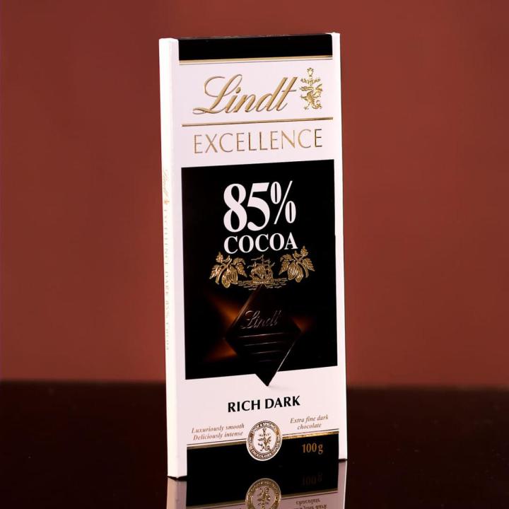 Lindt Excellence 85% Cocoa Dark Chocolate - 100gm