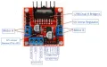 Red Color L298N L-298N 298N Motor Driver Dual Channel H-Bridge Motor Driver Control Module For Electronics Circuitry & Parts Arduino Raspberry Pi Smart Robot Car Projects  - Solar Panel. 