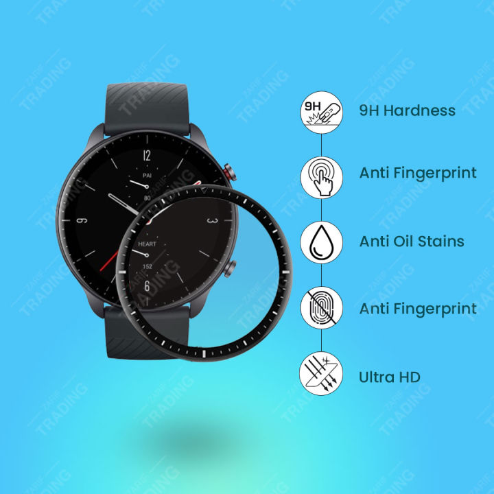 Amazfit GTR 2 Smart Watch Screen Protector HD Clear Ultra-Thin PMMA Full Coverage Scratch & Fingerprint Resistant for Xiaomi Amazfit GTR 2 Screen Protector