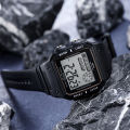 Shock Resistant Digital Watch - 3ATM Water Resistant Rectangular Dial.
