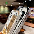 【Emotion HENG】Landscape stamp label phone case for iPhone 13 11 14 15 Pro Max 12 mini cases iPhone 7 8 plus Xs XR se 2022 2020 soft back cover.