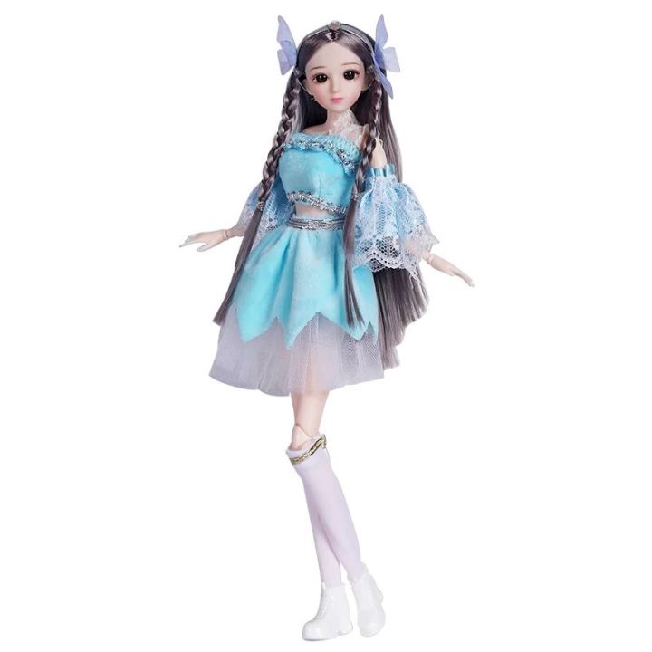 30cm%20Doll%20Set%201/6%20Bjd%20Doll%2026Joint%20Movable%20Body%20White%20Skin%20Doll%20Children%20Dress%20Up%20Toy%20Girl's%20Birthday%20Gifts%20-%20Image%203