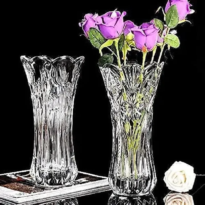 7.5''%20Inch%20Glass%20Vases%20For%20Home%20Decor%20Clear%20Height%20Glass%20Crystal%20Vases%20-%20Flower%20Vase%20-%20Image%207