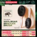 BOOMSLIFE Boar Bristle Hair Brush Women Combs for Hair Wood HairBrush Detangle Straightener Brush Hair Comb Barber Accessories. 