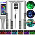 RGB color changing Motorcycle lights Long-lasting App control 12 pieces LED strip kit Neon effect Easy installation Under glow. 