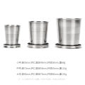 304 Stainless Steel Folding Adjustable Cup Water Cup Outdoor Travel Portable Metal Wine Glass Supply Factory Direct Supply. 