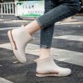 Korean Style Rubber Shoes Fashion Water Boots Thick High-End Rain Boots Rain Boots Waterproof Shoes Girls Good-looking Internet CelebrityinsPersonality. 