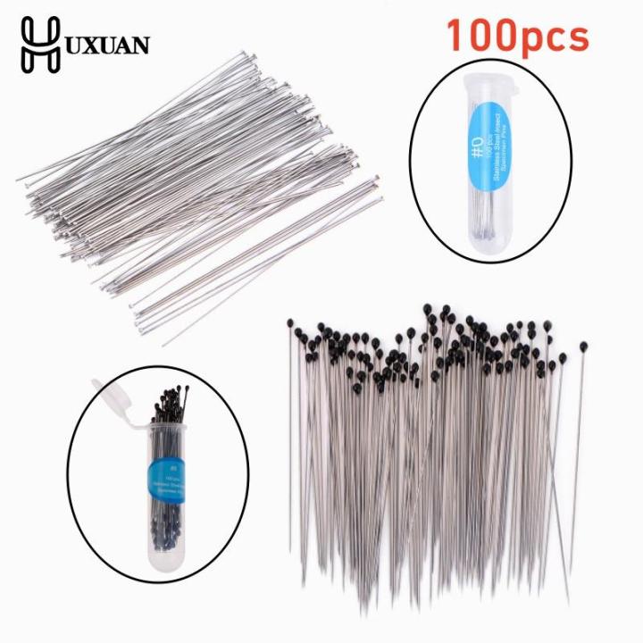 100pcs Stainless Steel Specimen Needle Insect Pins With Plastic Box For ...