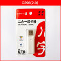 Chuanyu C396 2-in-1 USB 3.0 high-speed tf sd mobile phone universal car memory card reader. 