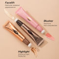 BEAUTY GLAZED Beauty Light Glow Mushroom Head Liquid highlighter, Liquid Contour, Liquid Blush High Pigmented Makeup Blush Contour Highlighter Wand with Cushion. 