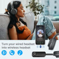Bluetooth 5.3 Audio Receiver Transmitter 3.5MM AUX Hifi Stereo Music Wireless Adapter With Mic For Car Airplane TV PC Headphone.