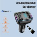 Car Bluetooth FM Transmitter Dual USB Car Charger Fast Charging Type C Car Phone Charger U Disk Play Mp3 Player Handsfree Call. 