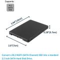 M.2 NGFF to 2.5 Inch SATA SSD/MSATA to SATA Adapter Card Case (B Key for PC Adapter M2 +M Desktop Socket NGFF ).
