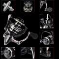 Fishing Reel, 5.2:1 Gear Ratio Saltwater High Speed Freshwater Fishing Wheel. 