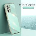 Samsung Galaxy A53 5G Luxury 6D Plating Soft Casing Silicone Square Frame Phone Case. 