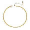 New Fashion Unisex Snake Chain Choker Necklace Stainless Steel Herringbone 2/3/4/5mm Gold Color Chain Necklace For Women Jewelry. 