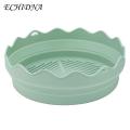 Silicone Fryer Liner 2pcs Silicone Fryer Liner Round Foldable Food Grade Bpa Free Heat Resistant Dishwasher Safe Reusable Oven Baking Tray Basket Bowl Kitchen Supplies Non-stick Fryer Liner. 
