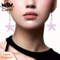 Carat Hanging Earrings Bohemian Style Starfish Pearl Dangle Earrings for Women Beach Vacation Jewelry Beach Vacation Style Earrings. 