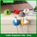 Floveme Cable Clip Self Adhesive Cable Organizer Tools Holder Wire Holder Cable Clamp Multiple Cable Management Tool For Home & Office. 