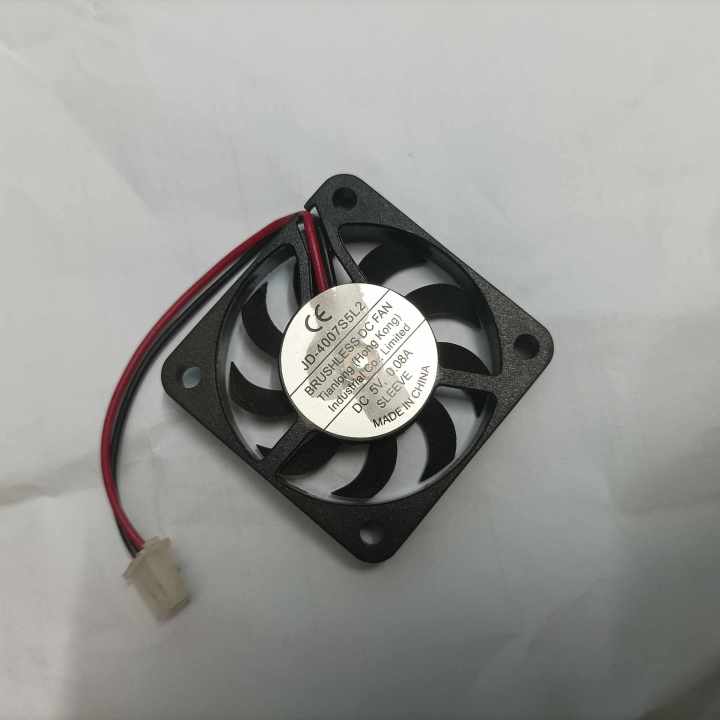 JD-4007S5L2 5V DC Fan Low Price High Quality 5V Fan 40x40x07mm 5V COOLING Fan 1.5 Inch Cooling Fan 5V DC Fan Sleeve Bearing Lower Noise Level Brushless DC Axial Fans 4007 40mm Mini Fans