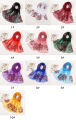 New Floral Embroidery Chiffon Silk Scarf Women Muslim Hijab Headscarf Soft Wraps Headband Summer Sunscreen Shawls Beach Shawls.