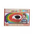 100pcs Color Wood Domino Game Blocks Set Educational Building and Stacking Toy Block Toys For Children. 
