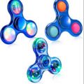 Metal Fidget Spinner - Sky Blue And Purple. 