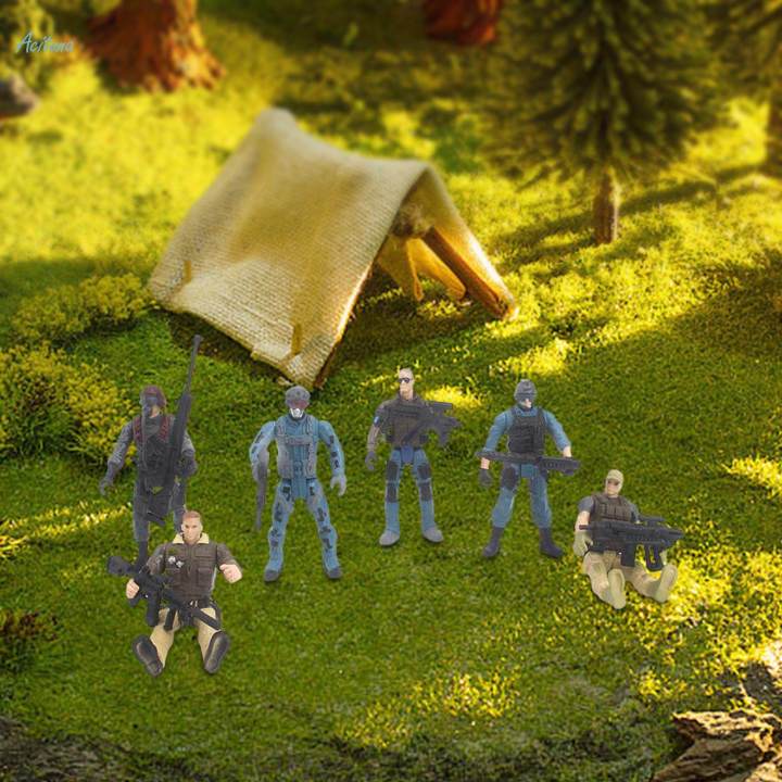 6 Pieces 1/18 Scale Action Figures Party Favors Collection Model Toys