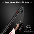 TA for Vivo Y01 / Y01A / Y15A / Y15S Back Cover Sweet Girl Tempered Glass Painting Phone Case for Girls. 