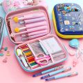 3D Unicorn Pencil case School cute pencil box EVA hard shell pen case Girls pencil bag Student pen bag Cartoon kawaii stationery. 