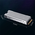 M.2 2280 NVMe Heatsink M.2 SSD Heatsink Cooling Pad Aluminum Dissipation with Thermal Pad for M2 2280 Ssd Durable Easy to Use Black. 