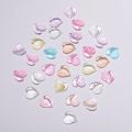 1Bag 3D Transparent Love Heart Charm For Nail Art Decoration Clear Resin Nail Charms Rhinestone Jewelry for Manicure Accessories. 