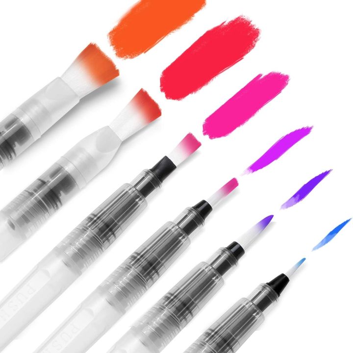 Water%20Color%20Brush%20Pen%20Set:%20Ohuhu%20Set%20of%206%20Watercolor%20Paint%20Brushes%20for%20Water%20Soluble%20Colored%20Pencil%20Watercolor%20Water-Base%20Markers%20Powdered%20Pigment%20Watercolor%20Paints%20Ideal%20for%20Adults%20Teens%20Artists%20-%20Image%203