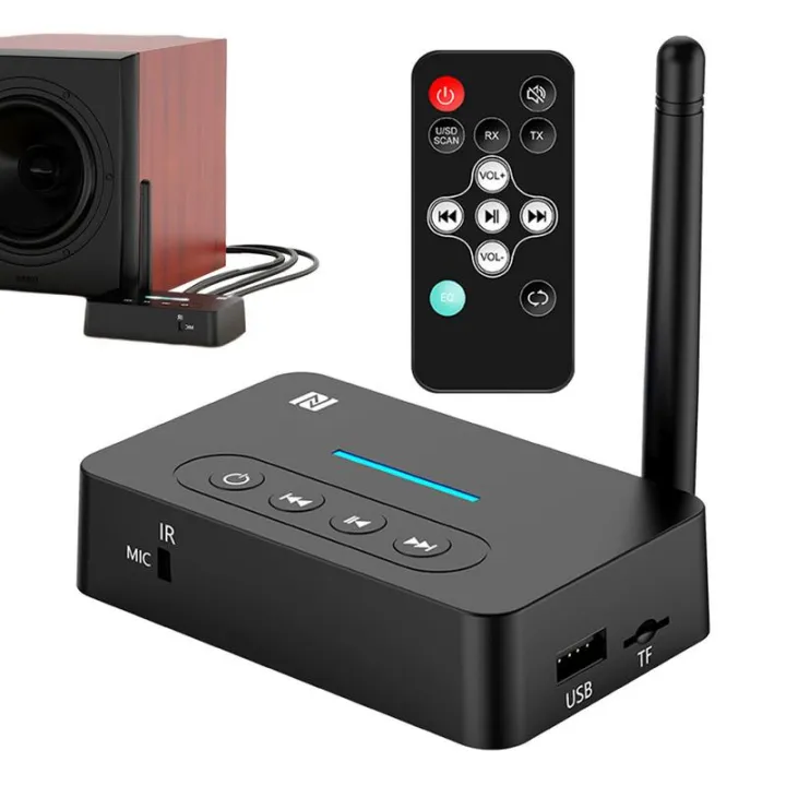 NFC%20Quick%20Pairing,%20Bluetooth%205.1%20Adapter,%20Dual-mode%20RX%20TX,%20U-Disk%20TF%20Card%20R/L%20AUX%20RCA%20Interfaces,%20With%20IR%20Remote%20Control%20-%20Image%202
